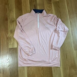 Orange and blue 1/4 zip Rhoback